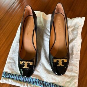 Tory Burch Leather Ballet Low Wedge